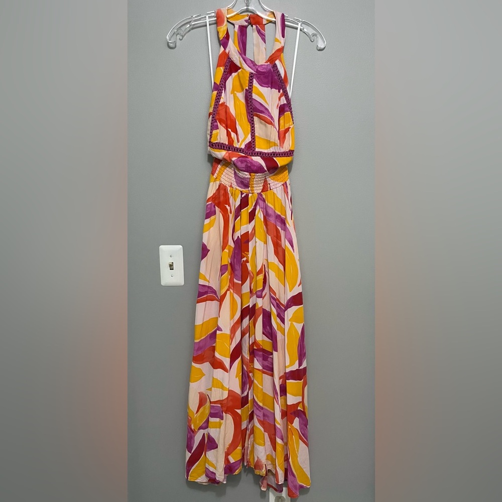 Anthropologie Abel The Label Colorful Halter Dress
